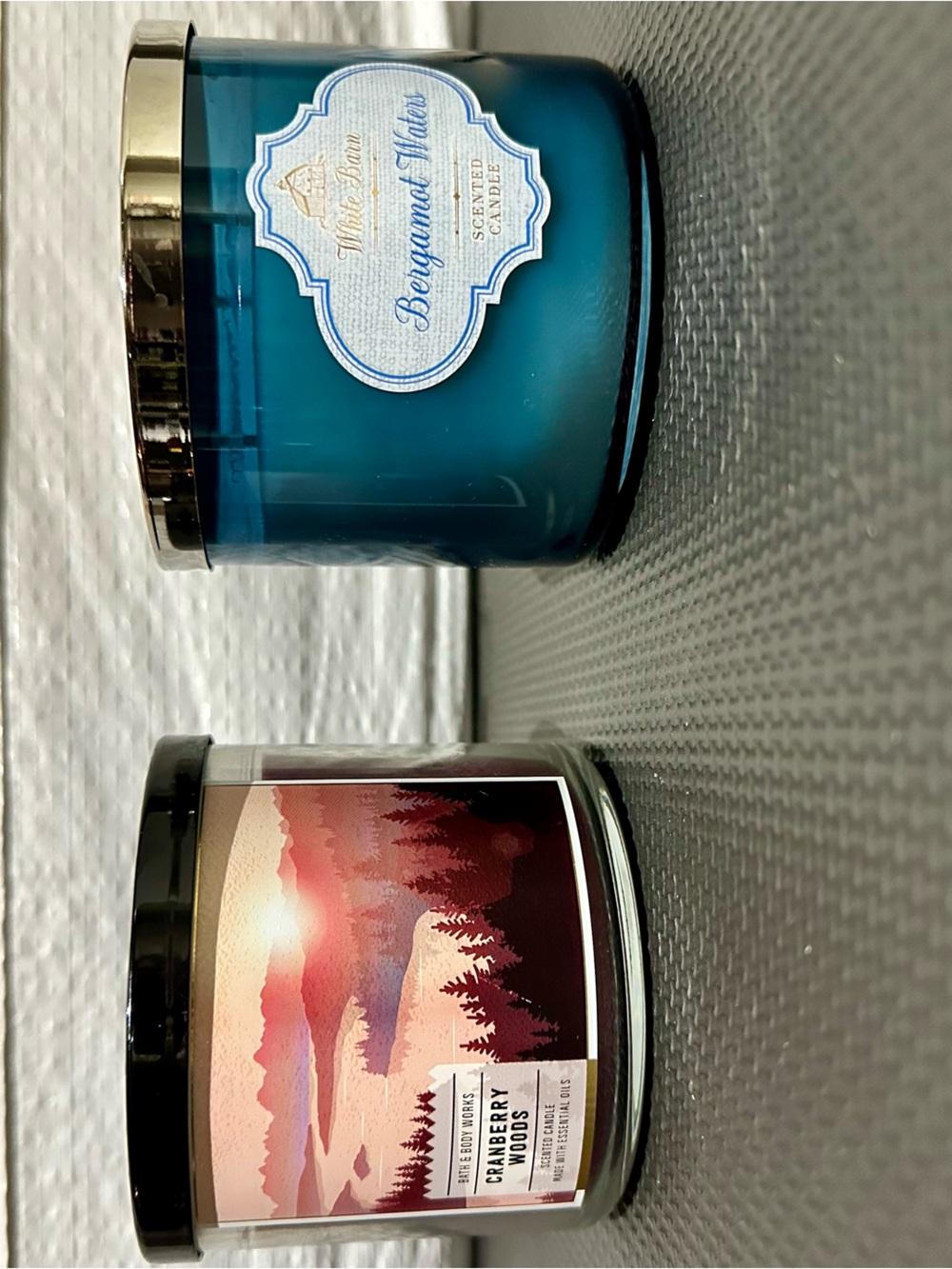 White Barn/Bath & Body Works Cranberry Woods & Bergamot Waters Candkes